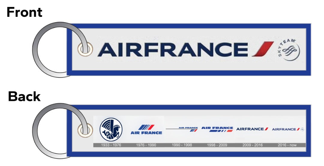 Porte clé Flamme Air France les années logo