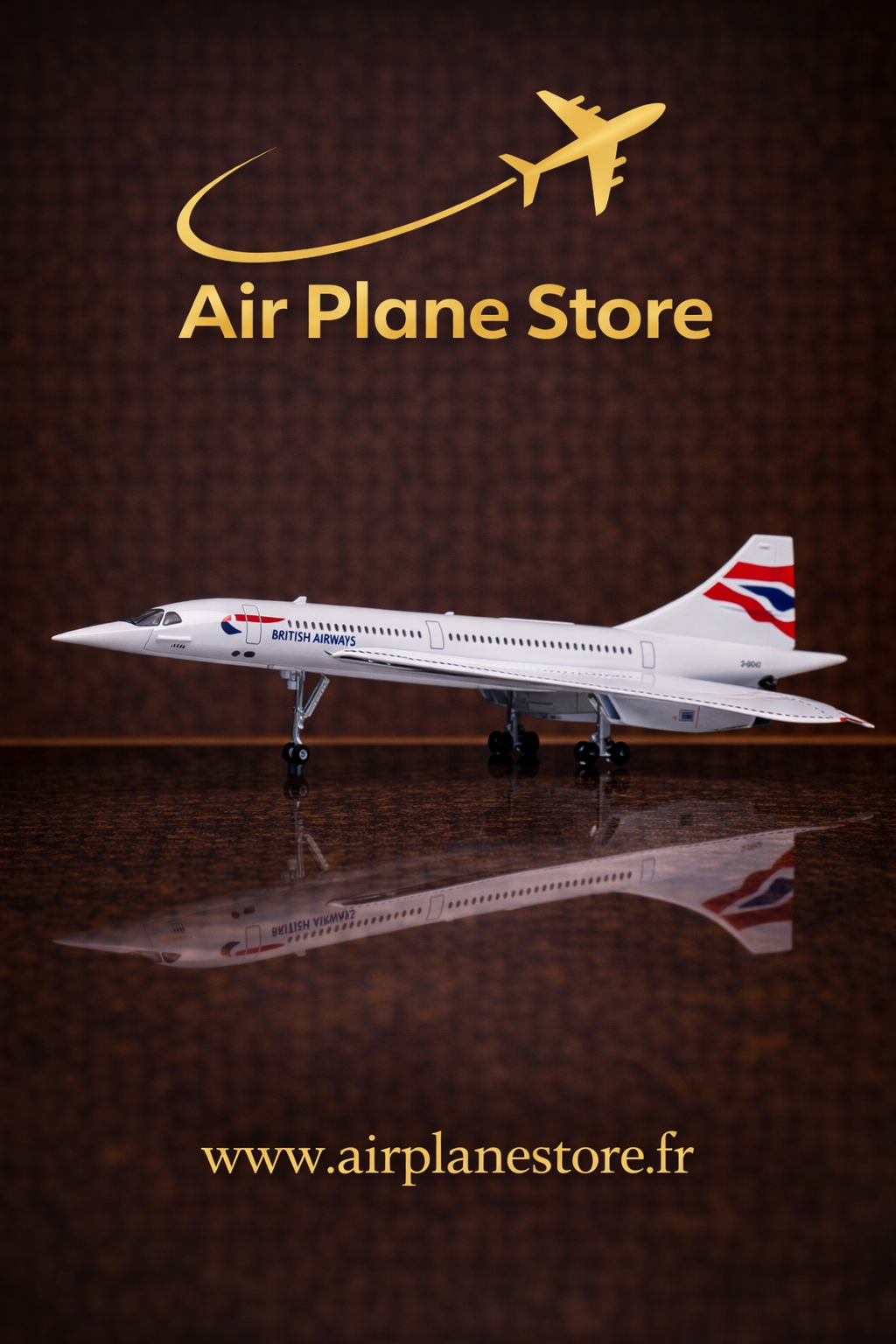 Concorde British Airways 🇬🇧 - 1:125 - Finition Premium