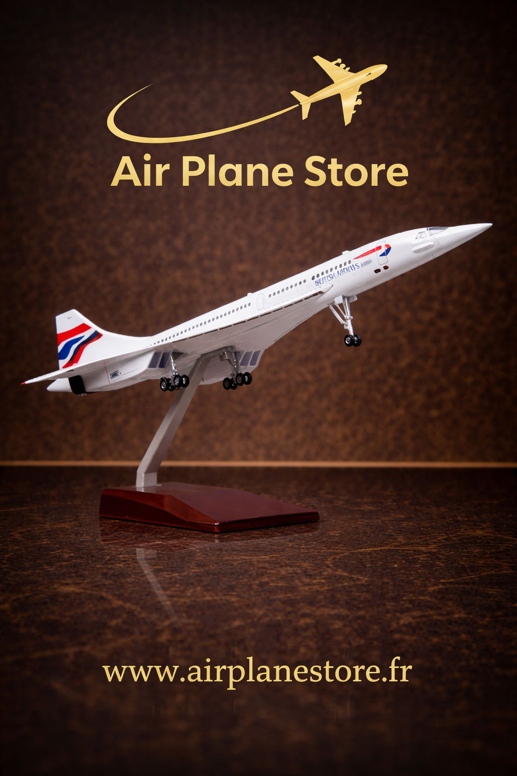 Concorde British Airways 🇬🇧 - 1:125 - Finition Premium